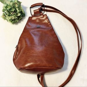 Ferrat Leather Sling Backpack Bag